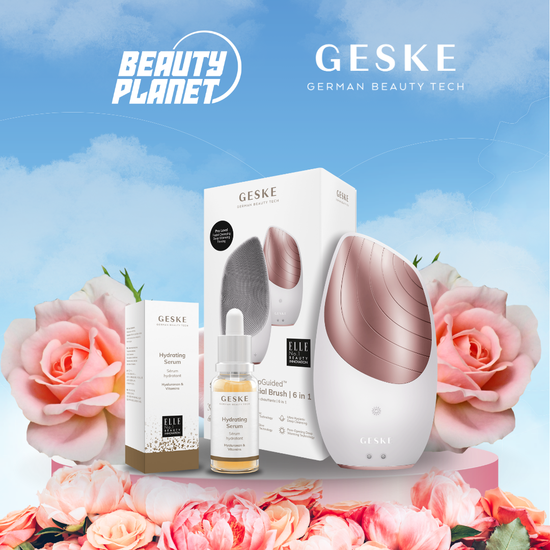 Geske Thermo facial brush & Hydrating Serum