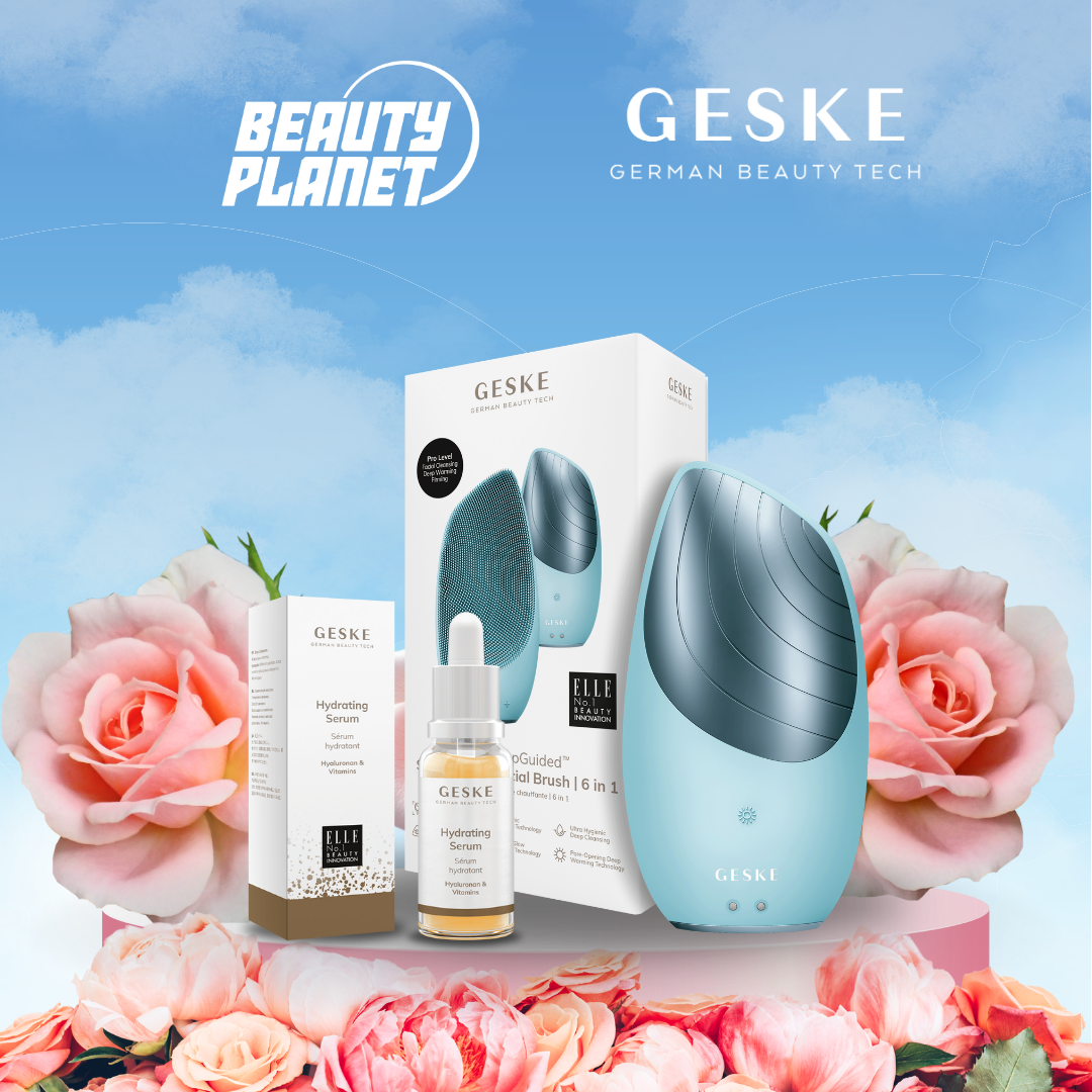 Geske Thermo facial brush & Hydrating Serum