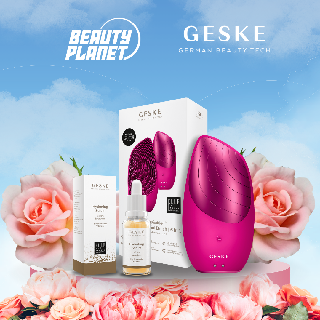 Geske Thermo facial brush & Hydrating Serum