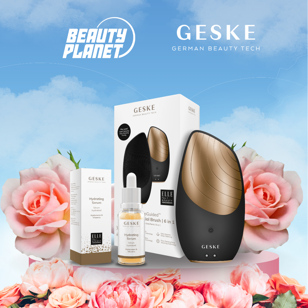 Geske Thermo facial brush & Hydrating Serum