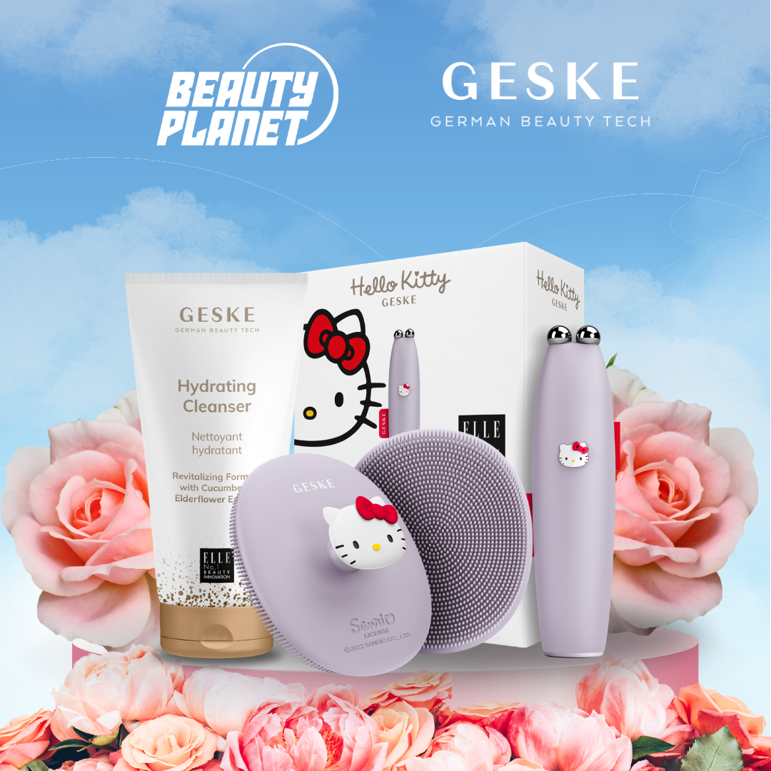 Hello Kitty Geske MicroCurrent Face-Lift Pen, Sonic Facial Brush & Hydrating Cleanser