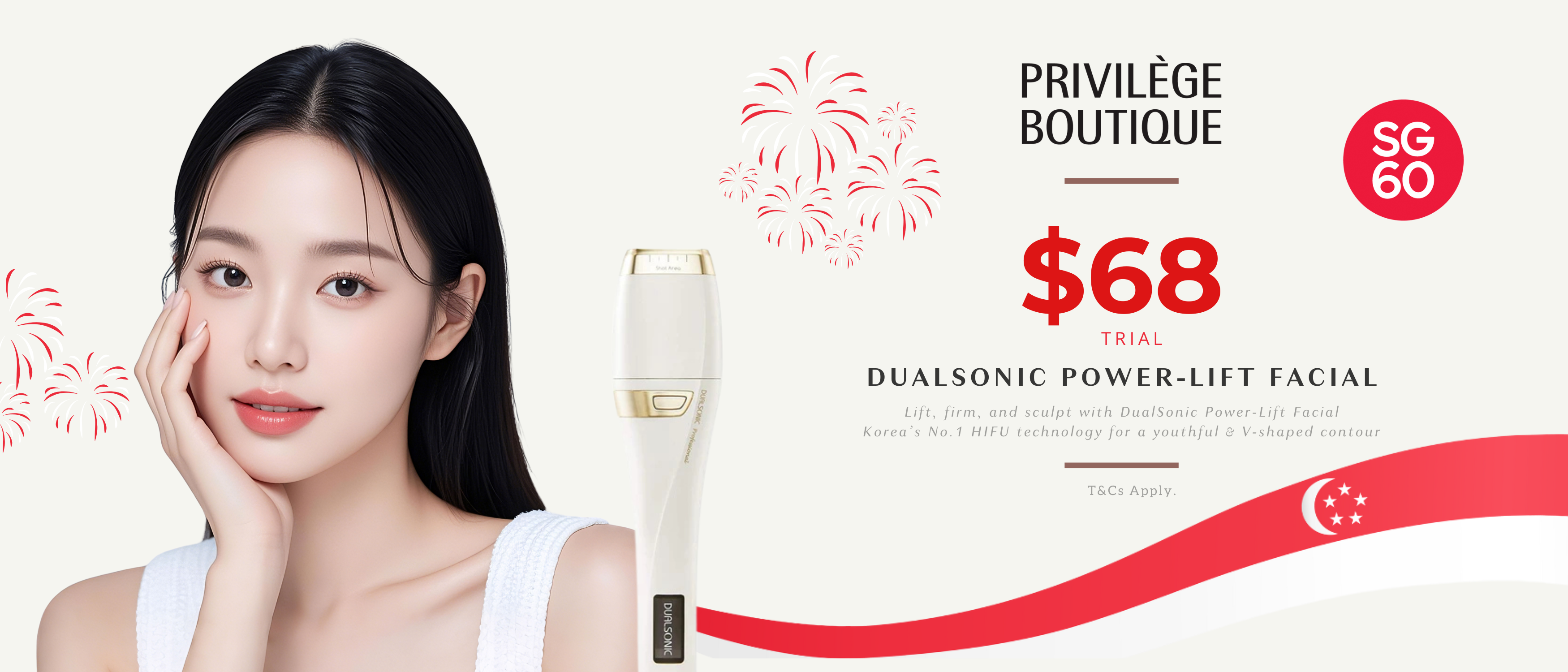 Privilege Boutique DUALSONIC Power-Lift Facial E-Voucher